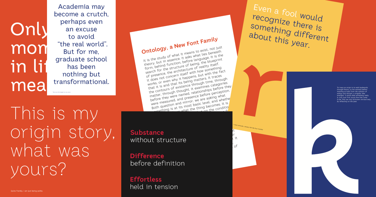 Cover image for Ontology Typeface project